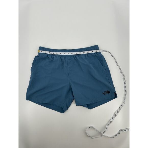 The North Face Men's Medium Blue Lined Flash Dry Shorts Pockets Drawstring - Picture 4 of 5